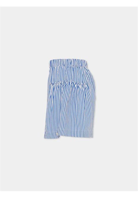 Shorts rigato con logo MONNALISA KIDS | 11G408 73159956